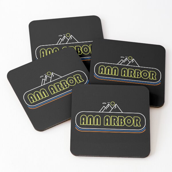Item preview, Ann Arbor Michigan Neon Lights - Souvenir - Gift - Hometown - Hiking - Nature designed and sold by HappyTees Lab.