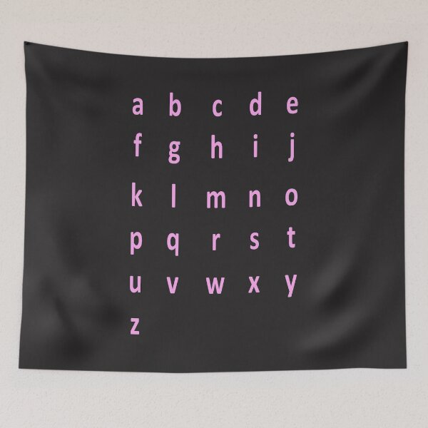 Artikelvorschau, komplettes Alphabet - pink entworfen und verkauft von ZiphGames.