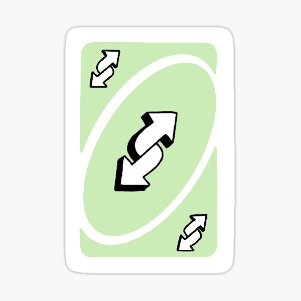 Reverse UNO Card Sticker for Sale by abbybobabby64