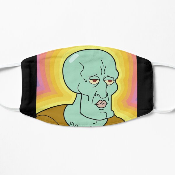 Handsome Squidward Face Masks Redbubble