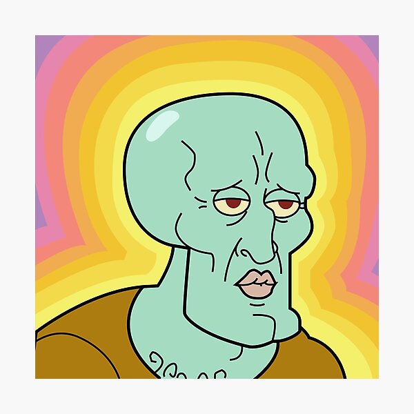 Handsome Squidward Photographic Print For Sale By Nanditarts Redbubble Handsome Squidward Photographic Print For Sale By Nanditarts Redbubble