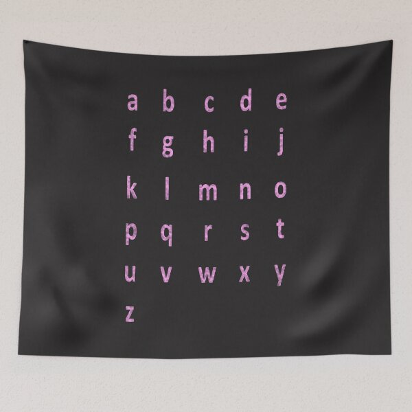 Artikelvorschau, komplettes Alphabet - pink entworfen und verkauft von ZiphGames.