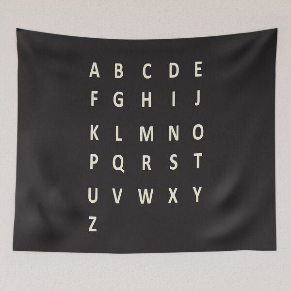Artikelvorschau, komplettes Alphabet - beige entworfen und verkauft von ZiphGames.