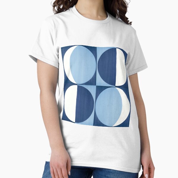 Aperçu de l'œuvre Blu Ponti Tiles Pattern Print créée et vendue par MCMXCV-PROJECT.