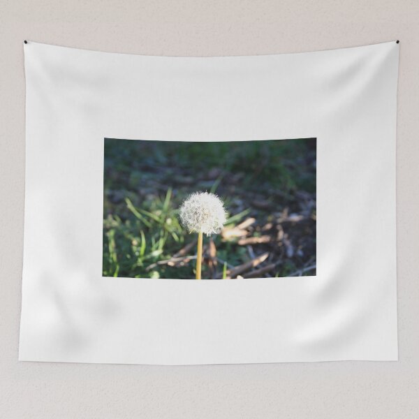Item preview, tenuous delicate dandelion flower in a field designed and sold by alessiapenny.