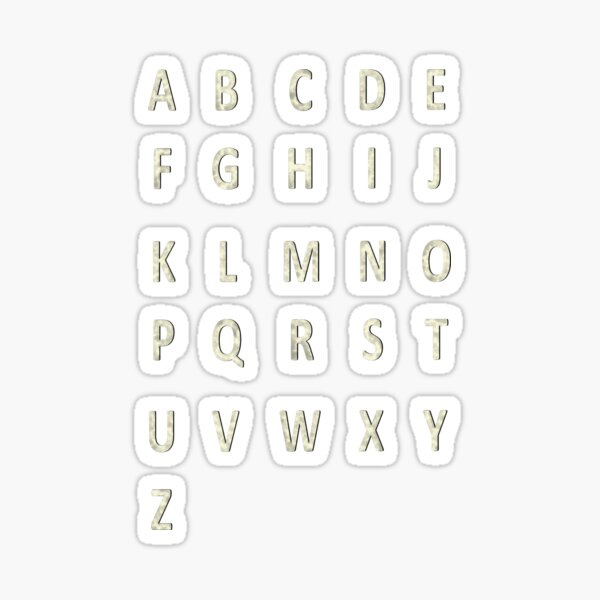 Vista previa del artículo con la obra «alfabeto completo - beige», diseñado y vendido por ZiphGames.