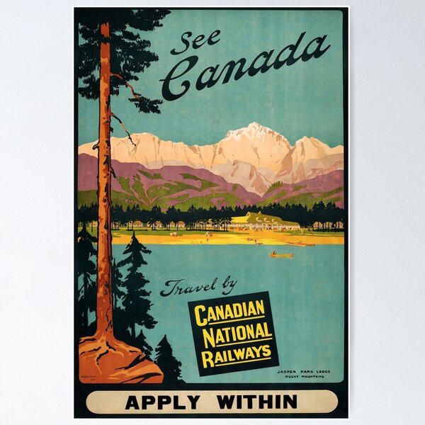 Item preview, See Canada retro poster designed and sold by CorasPosters.