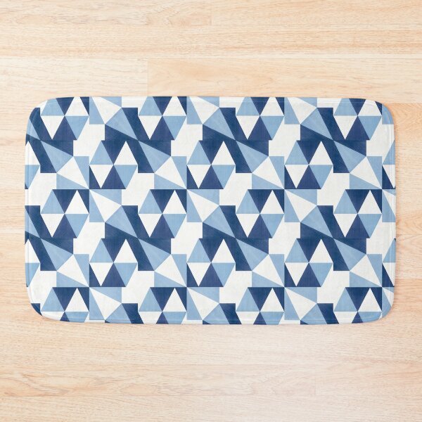 Item preview, Blu Ponti Tiles Pattern Print designed and sold by MCMXCV-PROJECT.