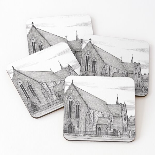 Item preview, 176 - OUR LADY & ST. WILFRID'S CHURCH, BLYTH - DAVE EDWARDS - INK - 1990 designed and sold by BLYTHART.