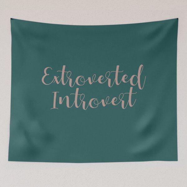 Item preview, Extroverted Introvert Calligraphy Design designed and sold by color-garden.