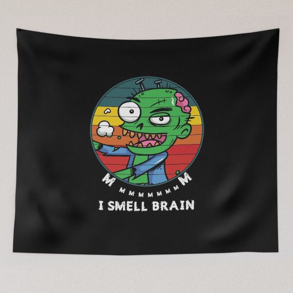 Item preview, Zombies Mmmm i smell tasty brains - Funny Undead designed and sold by TheMattDesigns.
