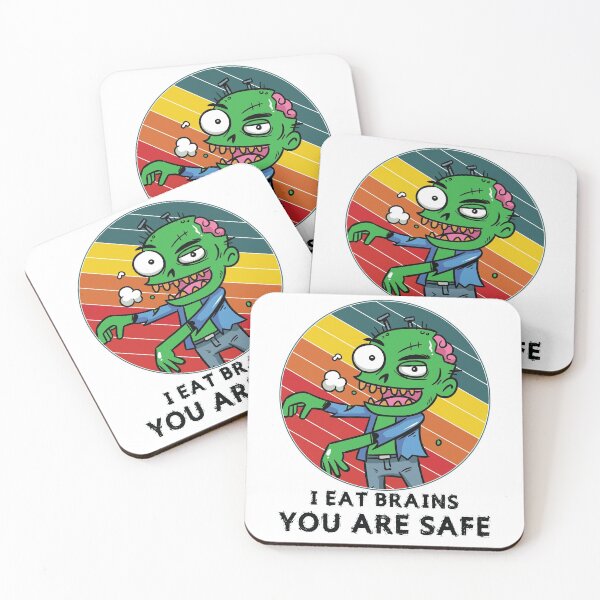 Item preview, Zombies Eat Brains You're Safe - Funny Undead designed and sold by TheMattDesigns.