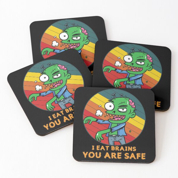 Item preview, Zombies Eat Brains You're Safe - Funny Undead designed and sold by TheMattDesigns.