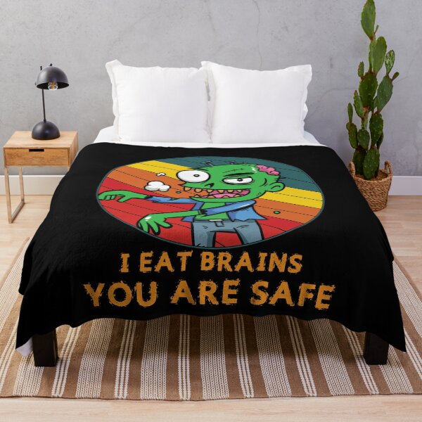 Item preview, Zombies Eat Brains You're Safe - Funny Undead designed and sold by TheMattDesigns.