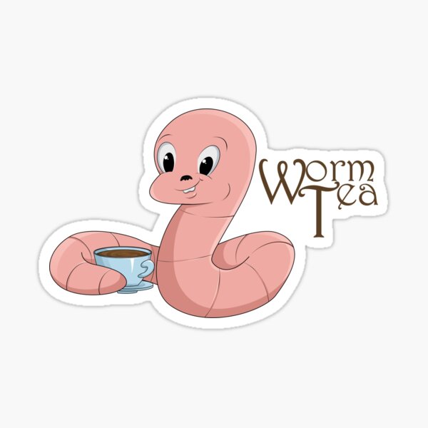 Worm Tea - Worm Farming T-shirt Sticker for Sale by Vermi-Love