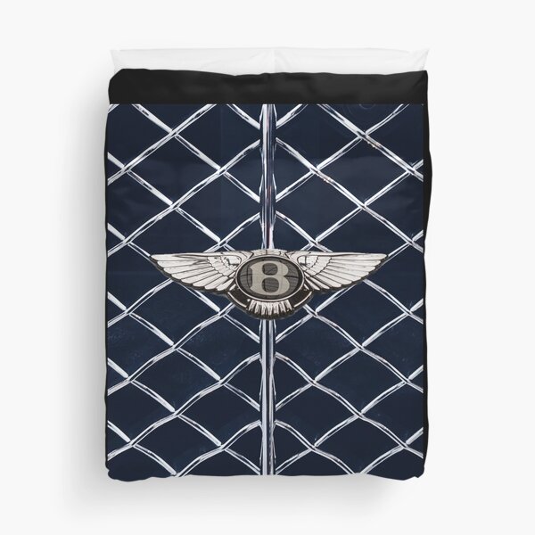 Luxury Fast Cars Bentley Logo Grill Duvet Cover