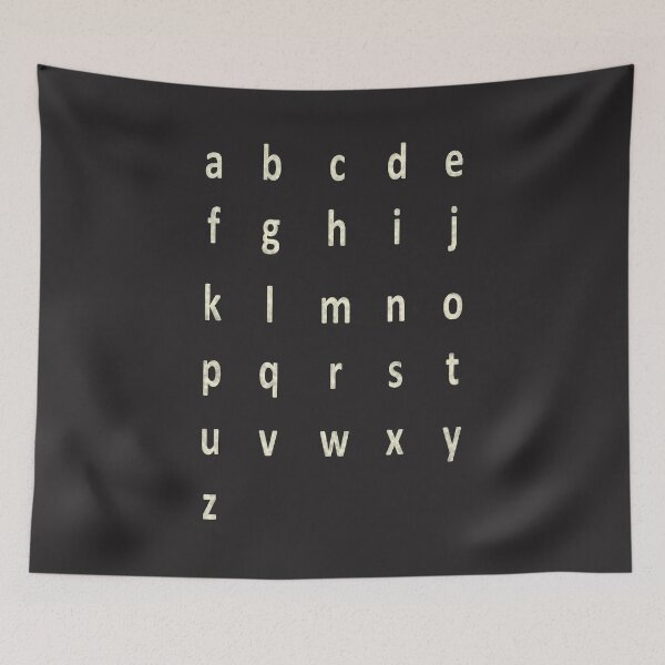 Artikelvorschau, komplettes Alphabet - beige Wildleder entworfen und verkauft von ZiphGames.