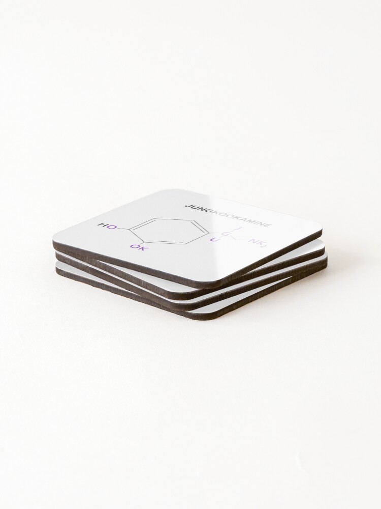 Alternate view of BTS Jungkook Compound Jungkookamine Coasters (Set of 4)