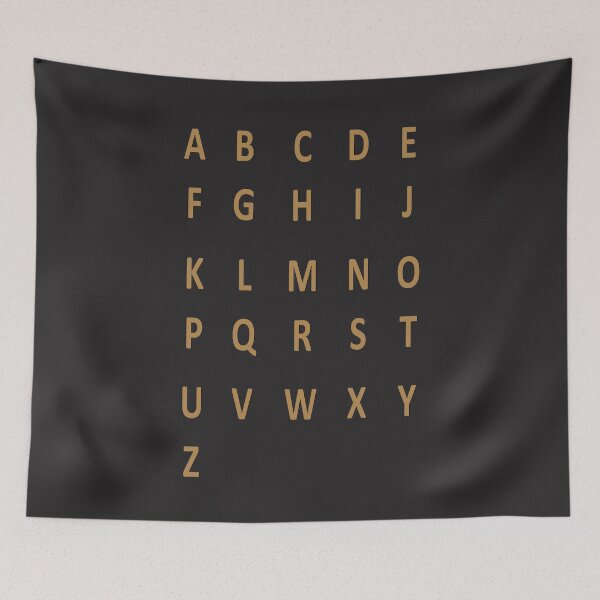 Artikelvorschau, komplettes Alphabet - braun entworfen und verkauft von ZiphGames.