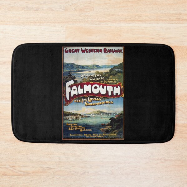 Item preview, Falmouth retro poster designed and sold by CorasPosters.
