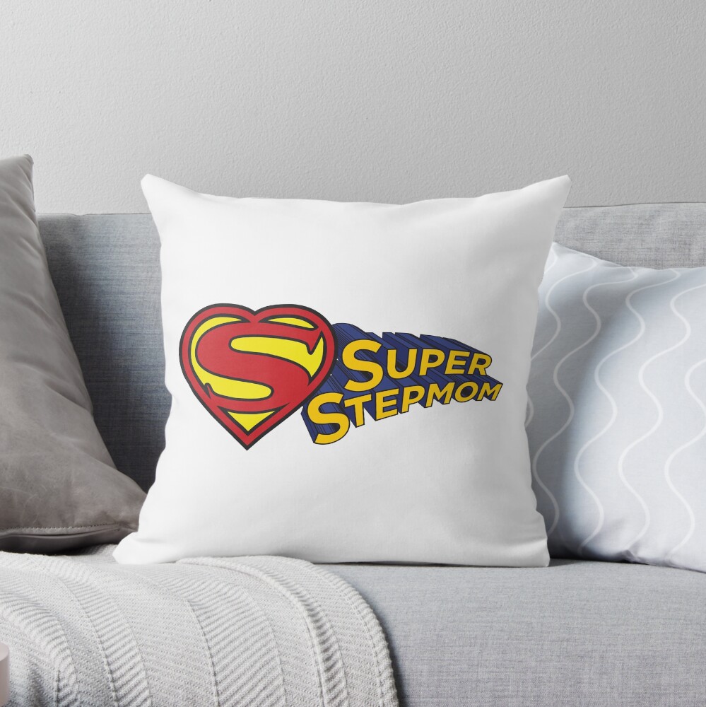 SUPER STEPMOM! Throw Pillow