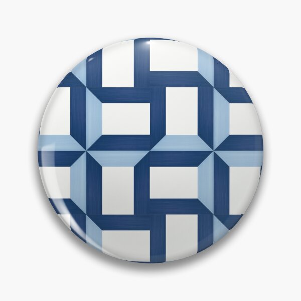 Item preview, Blu Ponti Tiles Pattern Print designed and sold by MCMXCV-PROJECT.