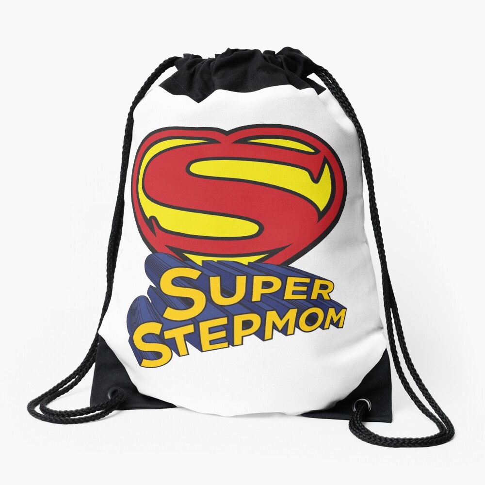 SUPER STEPMOM! Drawstring Bag