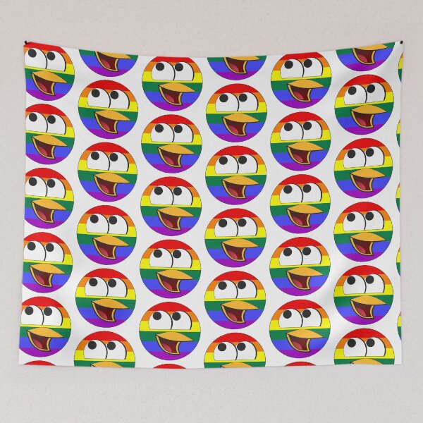 Item preview, Happy Bird Face Rainbow Pride By Bent Sentiments LGBT gay lesbian interest  designed and sold by bentsentiments.