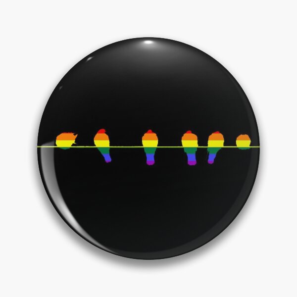 Item preview, Rainbow Birds Pride By Bent Sentiments LGBT gay lesbian interest  designed and sold by bentsentiments.