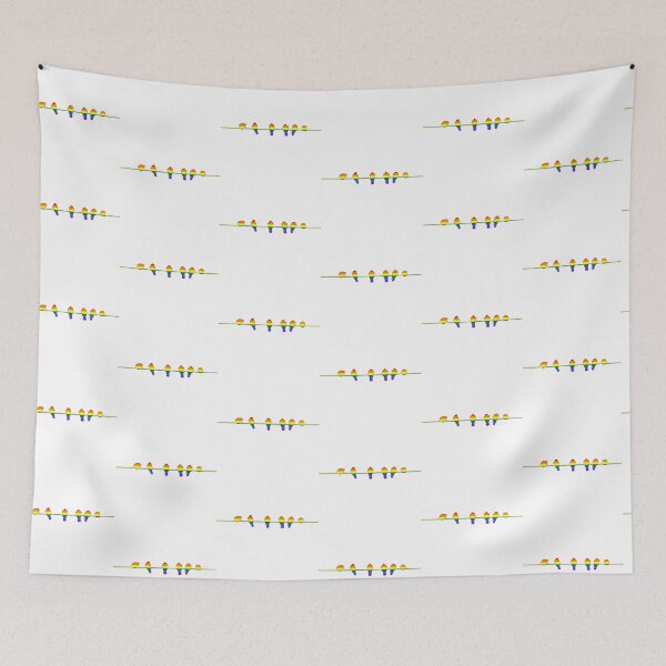 Item preview, Rainbow Birds Pride By Bent Sentiments LGBT gay lesbian interest  designed and sold by bentsentiments.