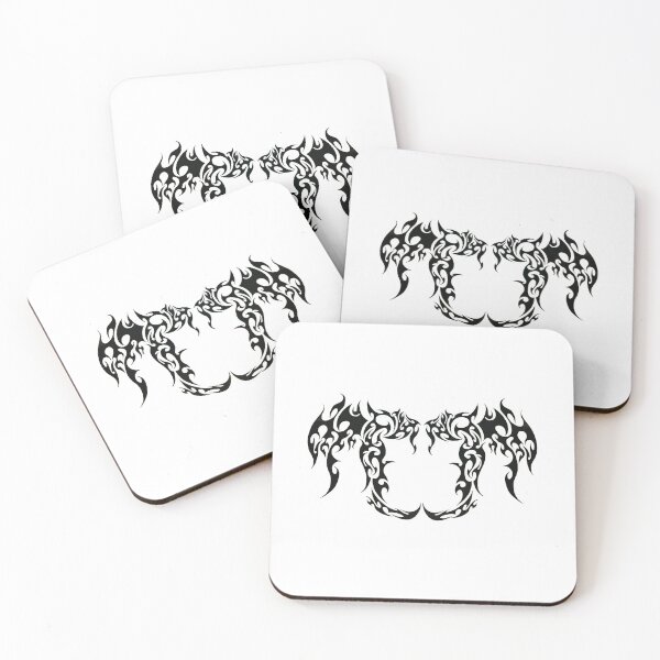 Item preview, Twin Dragon Tribal Tattoo designed and sold by Anticcael.