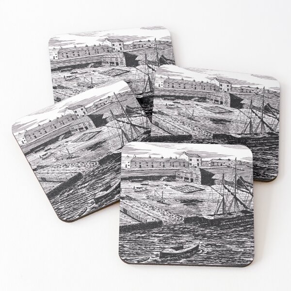 Item preview, 183 - OLD COWPEN QUAY, BLYTH - DAVE EDWARDS - INK - 1991 designed and sold by BLYTHART.