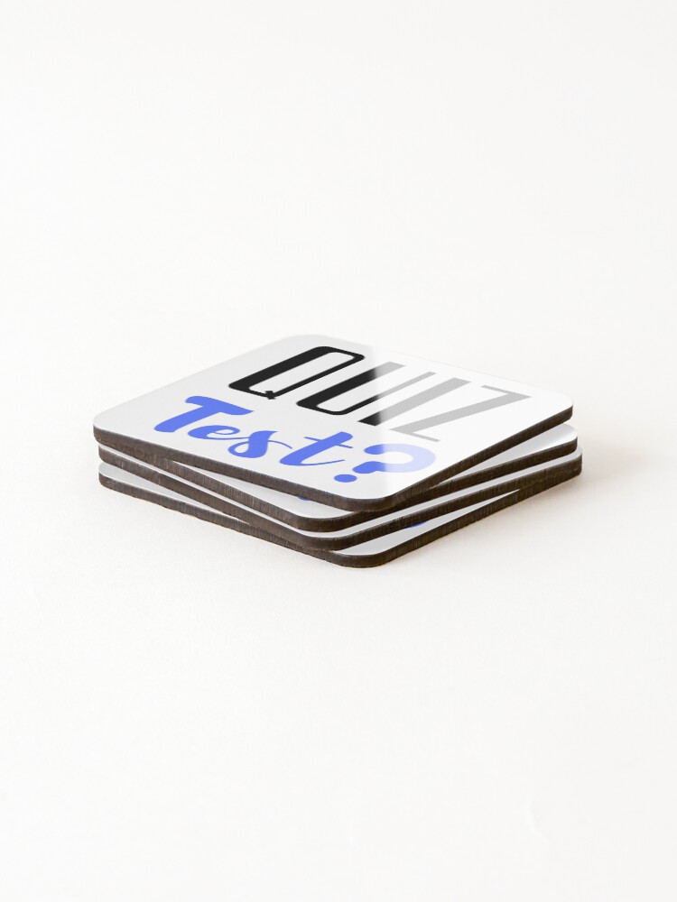 Thumbnail 4 of 5, Coasters (Set of 4), Quiz Test designed and sold by OneTimeEngineer.