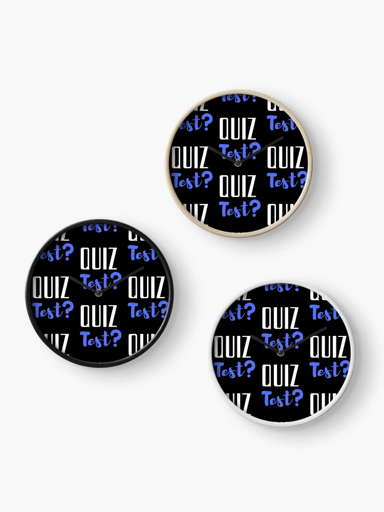 Thumbnail 3 of 4, Clock, Quiz Test designed and sold by OneTimeEngineer.