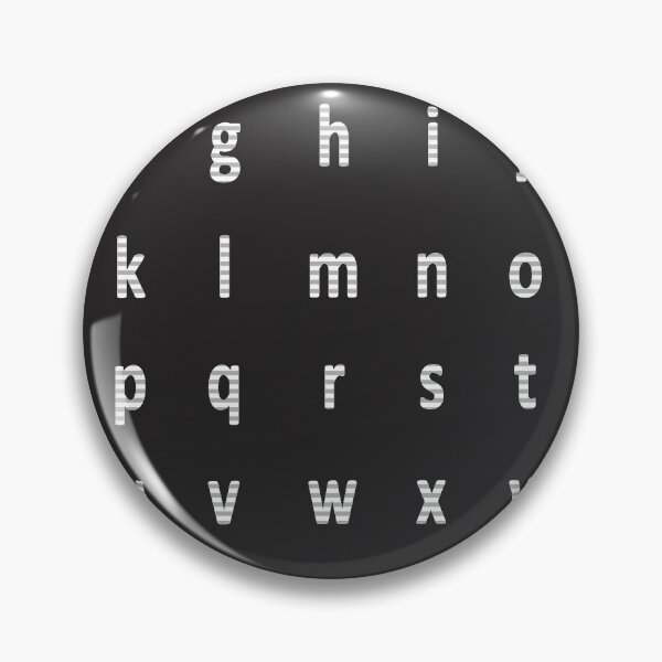 Item preview, complete alphabet - white striped designed and sold by ZiphGames.