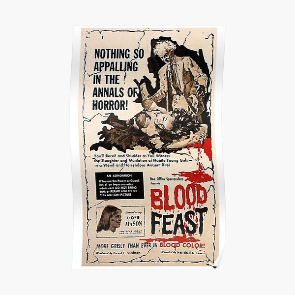 Blood Feast Movie Posters Redbubble