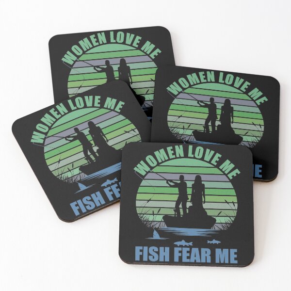 Item preview, Women Love Me, Fish Fear Me Retro Sunset designed and sold by RandomStuffShop.