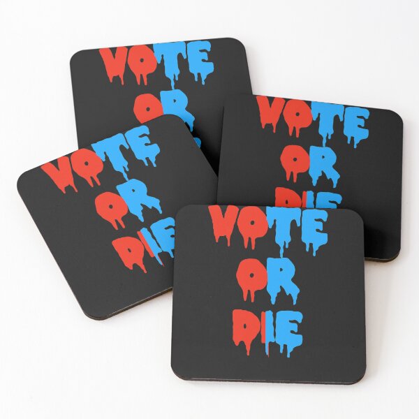 Item preview, Vote Or Die Red and Blue Drips designed and sold by DesignsofNote.