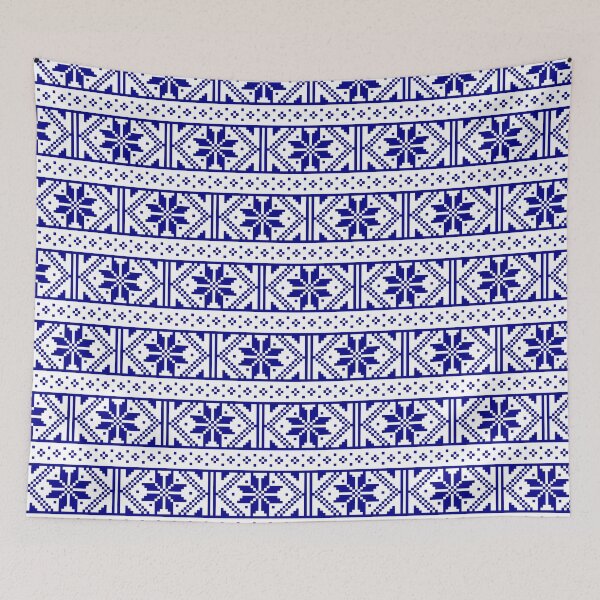 Item preview, Fair Isles in Blue and White designed and sold by Darcy777.
