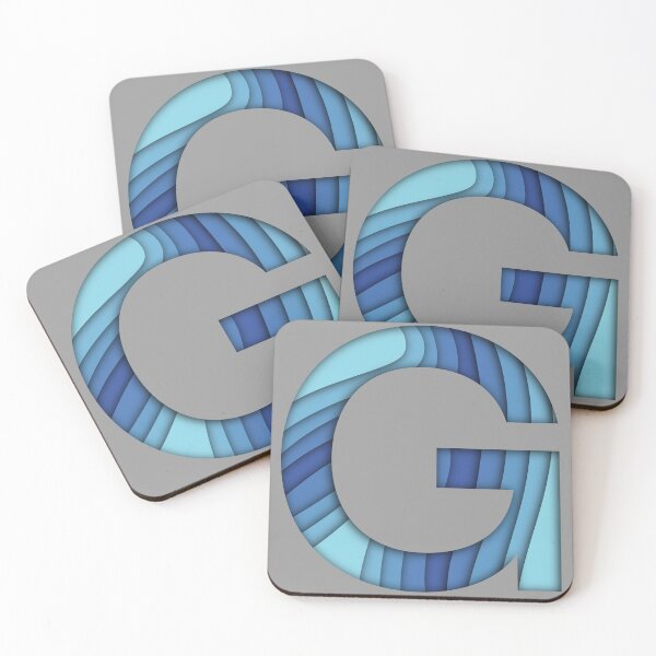 Item preview, Blue Cut-Paper Effect G designed and sold by Tuatara4.
