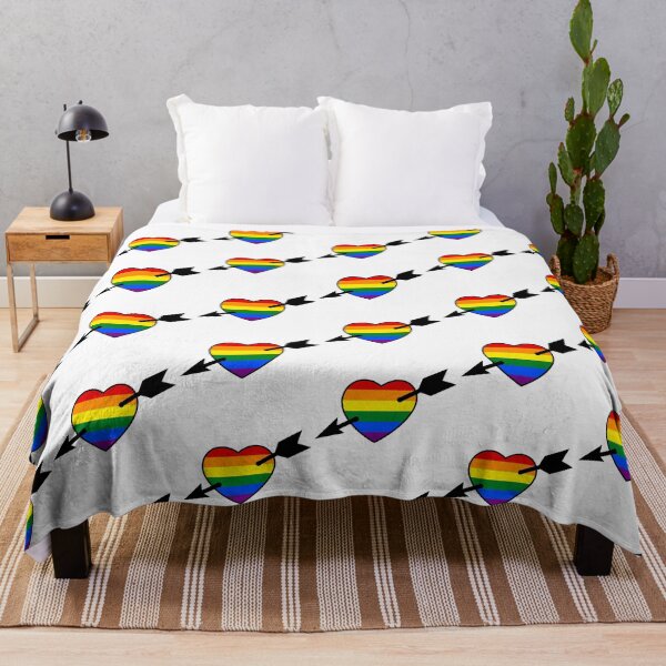Item preview, Arrow through Heart Rainbow Pride By Bent Sentiments LGBT gay lesbian interest  designed and sold by bentsentiments.