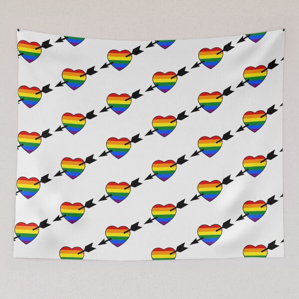 Item preview, Arrow through Heart Rainbow Pride By Bent Sentiments LGBT gay lesbian interest  designed and sold by bentsentiments.