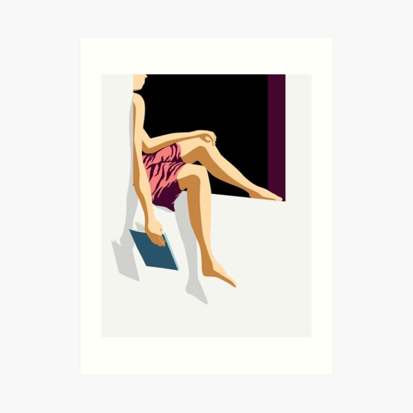 Slow Reading Art Print