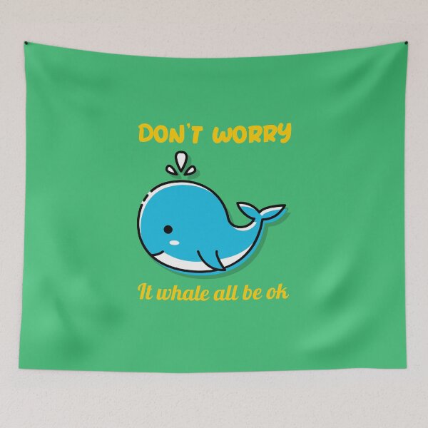 Item preview, Cute Whale Pun designed and sold by dinobouldering.