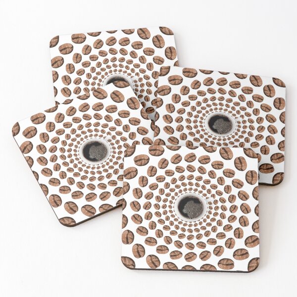 Item preview, coffee bean swirl designed and sold by Mad Catter Studio.