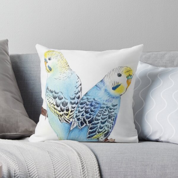Blue Boys Throw Pillow