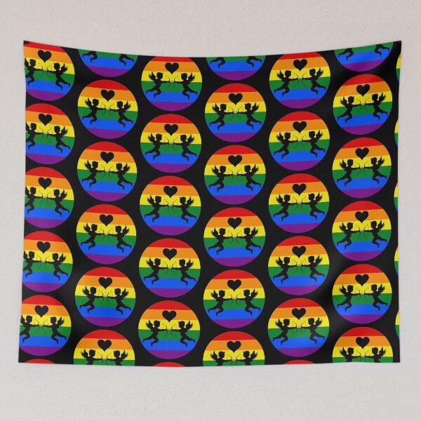 Item preview, Cherubs Rainbow Pride By Bent Sentiments LGBT gay lesbian interest  designed and sold by bentsentiments.