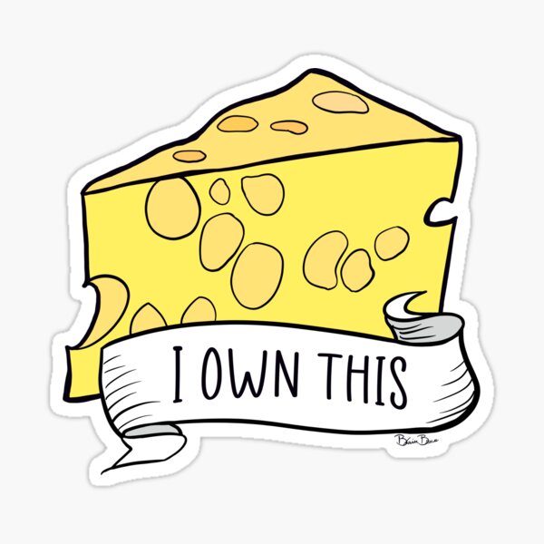Käse, den ich besitze Sticker