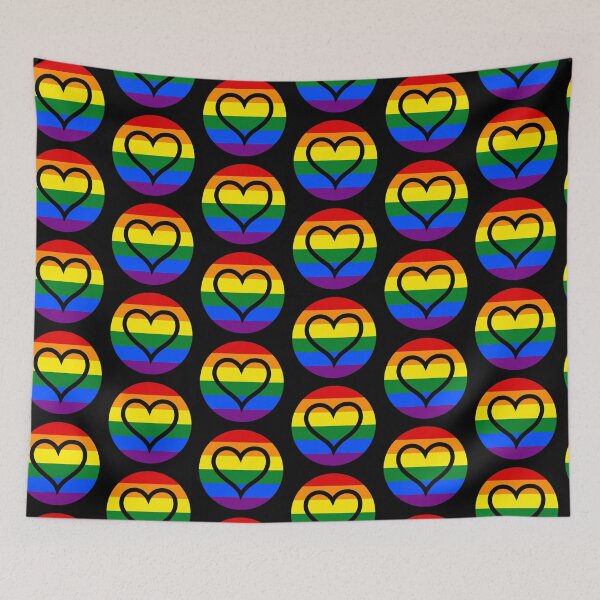 Item preview, Heart Rainbow Pride By Bent Sentiments LGBT gay lesbian interest  designed and sold by bentsentiments.