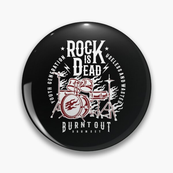 Item preview, Rock is dead - Awesome drums lover Gift designed and sold by Teenation9.